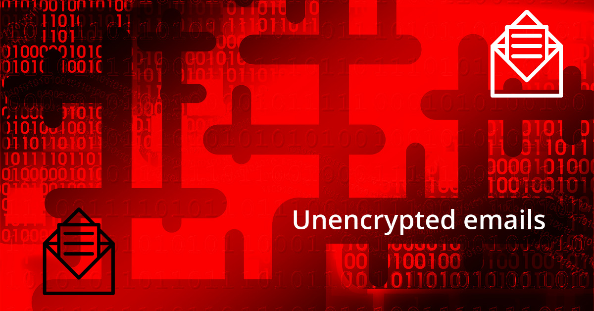 Unencrypted emails image